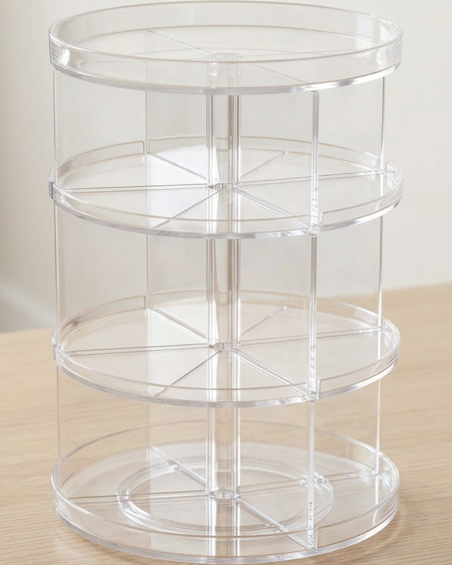 Bleod Clear Acrylic Rotating Cosmetic Organizer 28 cm Four Levels - Lifestyle view