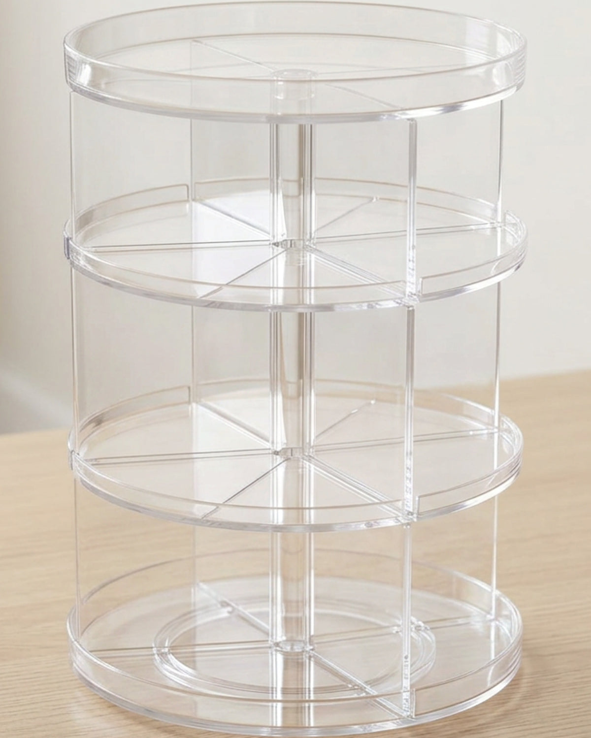 Bleod Clear Acrylic Rotating Cosmetic Organizer 28 cm Four Levels - Lifestyle view