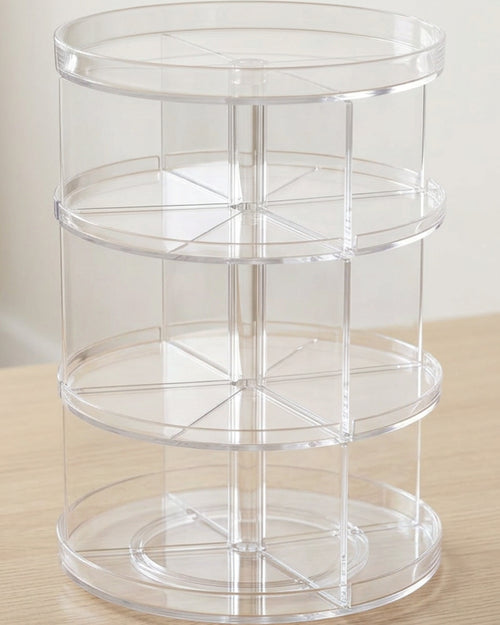 Bleod Clear Acrylic Rotating Cosmetic Organizer 28 cm Four Levels - Lifestyle view