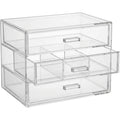 Bleod Clear Acrylic Cosmetic Organizer 24 cm Three Drawers - Product view