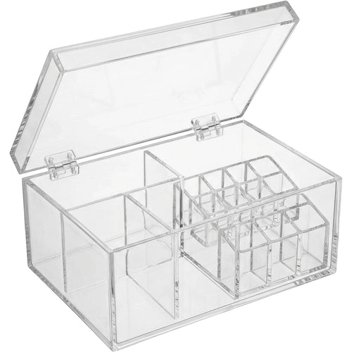 Bleod Clear Acrylic Cosmetic Storage Box 26 cm Hinged Lid - Product view