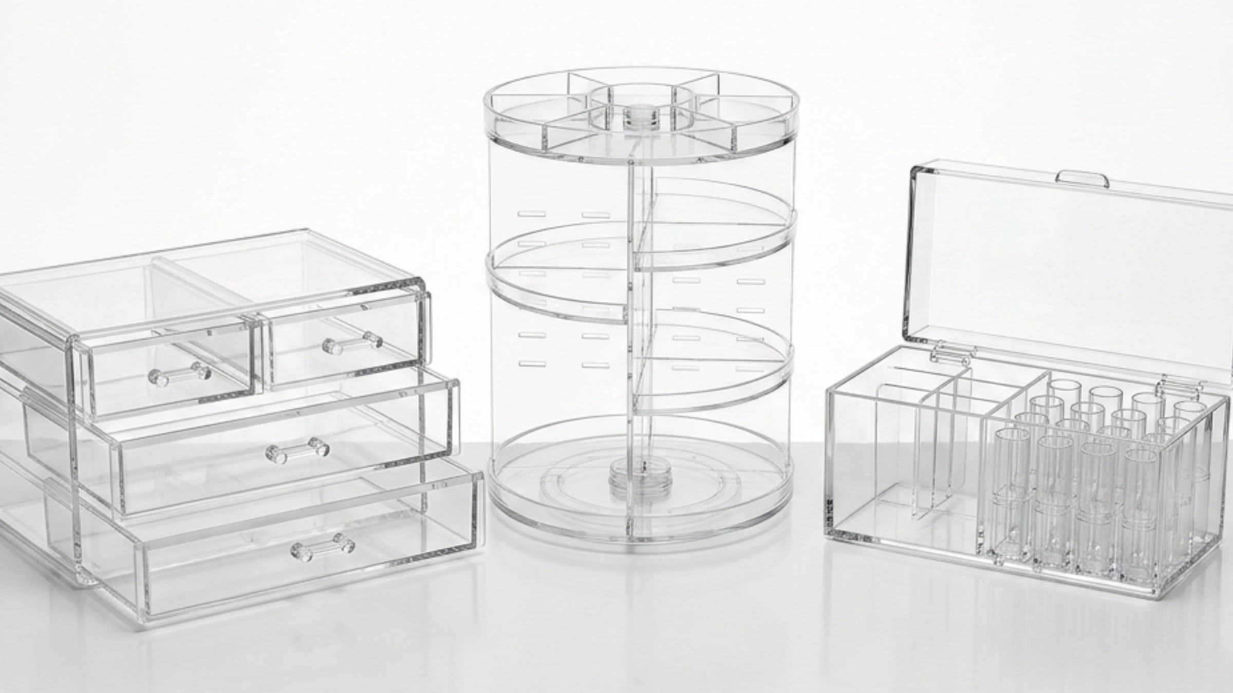 Bleod Clear Acrylic Cosmetic Organizers
